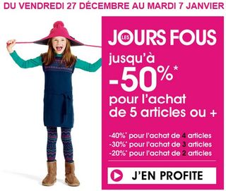 Kiabi : de -20 à -50% selon le nombre d’article acheté