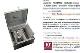 49 euros le coffret montre Femme Lip Style + Bracelets & Cadrans Interchangeables (port inclus) – de nouveau dispo