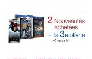 offre DVD 1 gratuit pour 2 achetes