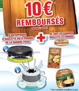 offre de remboursement Tefal Richesmonts 2013