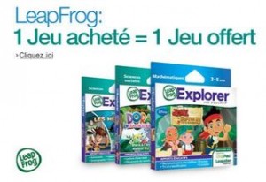 1 Jeu LeapFrog acheté = 1 Jeu 100% remboursé 