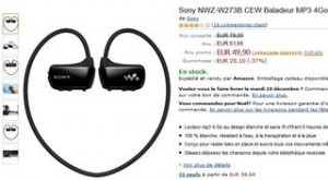 vente flash baladeur MP3 etanche Sony NWZ-W273B