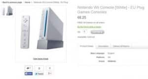 wi nintendo console 6 euros