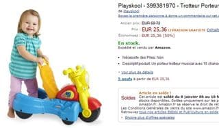 25 euros le Trotteur Porteur Musicale 2 en 1 Playskool