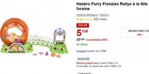 5 euros le jouet rally a la Fete Foraine Furry Frenzies