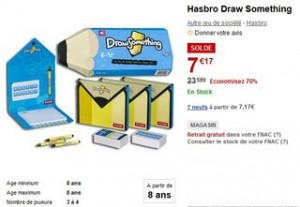 7 euros le jeu Draw Something Hasbro