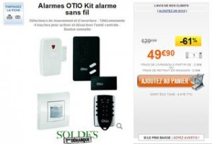 Alarmes OTIO Kit alarme sans fil