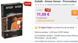 Amour Amour Provocateur de Goliath Priceminister