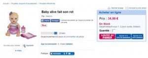 Baby alive fait son rot 