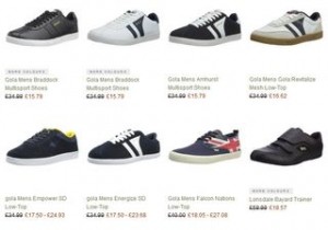 Baskets homme Gola a moins de 23 euros