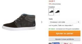 24 euros les baskets montantes homme Fila cuir au lieu de 80 euros (du 41 au 45)