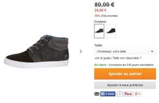 Baskets montantes Fila NEW JERSEY noir 24 euros