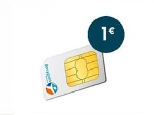 Carte prepayee  Bouygues Telecom a 1 euro