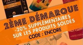 2eme démarque Préservatifs et lubrifiants (-20% suppl. ) + livraison gratuite