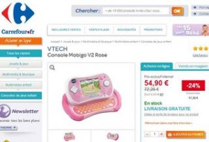 Console Mobigo V2 Vtech carrefour