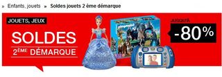 Deuxieme demarque jouets FNAC  2014