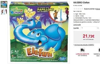 Elefun de Hasbro pas cher 