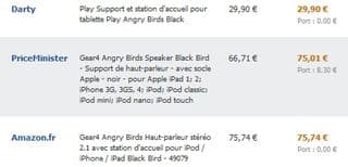 Gear4 Angry Birds moins cher