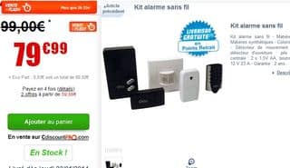 Kit alarme sans fils Otio 