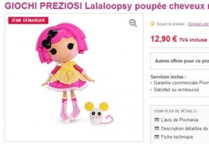 Poupee Lalaloopsy Crumb en soldes