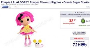 Poupée Lalaloopsy Crumb sugar cookie 