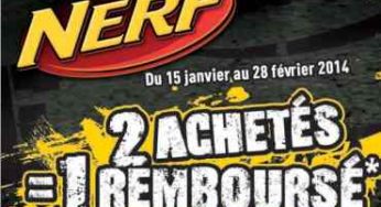 Bon Plan Nerf : 2 Nerf achetés = 1 Nerf remboursé à 100% (ODR + Soldes)