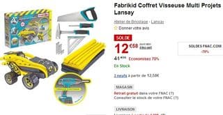 SODLES Coffret Fabrikid Visseuse Multi Projets Lansay