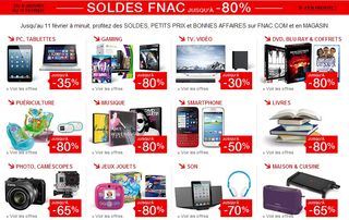 Soldes 2014 Fnac (jusqu’à moins 80%)