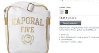 Sac bandoulière Kaporal à seulement 10,5 euros (port inclus)
