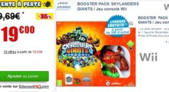 Skylanders : Giants booster pack à 19 euros au lieu de 26 euros (Wii)