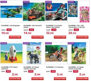 Soldes Auchan : Playmobil à moitié prix  