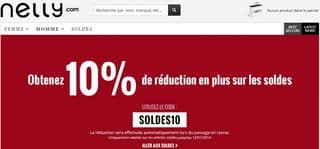 Soldes Nelly : jusqu’à moins 80% + 10% suppl. (mode femme 18-35 ans)