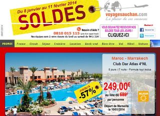 Soldes sejours Auchan Voyages