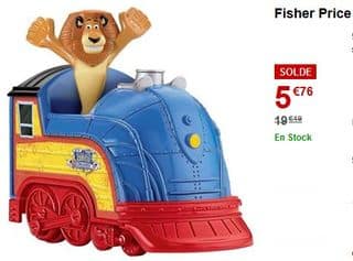 le Train du Cirque Madagascar 3 Fisher Price à 5,76 euros 