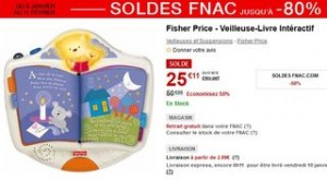 Veilleuse-Livre interactif Fisher Price soldes