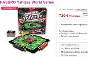 Yahtzee World Series a moins de 8 euros
