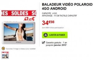 baladeur Polaroid MIDC43PR en soldes