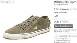 baskets Dockers à 24,37 euros