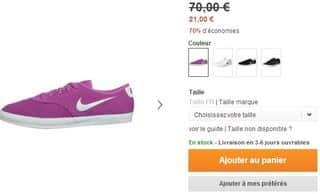 basket femme Nike en soldes