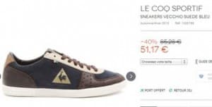 baskets en cuir Le Coq Sportif