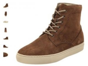 chaussures montantes Schott en cuir a 25 euros