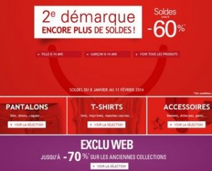 Soldes Okaïdi / Obaïbi : 2éme démarque (jusqu’à -60%) + 130 articles à moins 70%