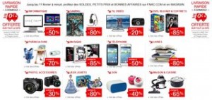 livraison gratuite et soldes FNAC