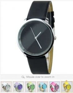 montres bracelet cuir a 3 euros.