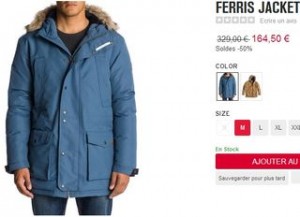 parka Ferris de Quicksilver moins chere