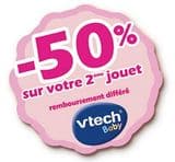 Vtech Baby : 1 jouet acheté = le second à moitié prix (ODR 2014)