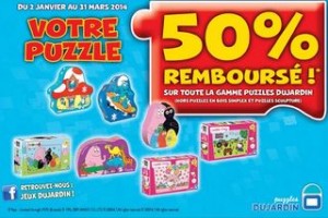 remboursement sur le puzzle Dujardin