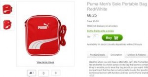 sac bandoulière Puma à moins de 7 euros