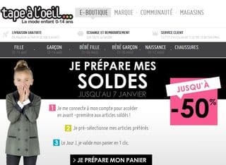 soldes hiver 2014 Tape a l oeil preparation soldes