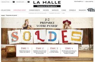 Préparez les soldes 2014 La Halle aux chaussures (pastilles de couleurs)